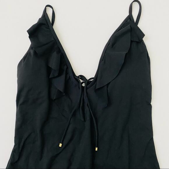 Old Navy | Ruffle V Neck Tie Front Swimsuit NWOT - Picture 2 of 9